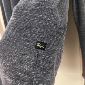 Rails Men's Geoffrey Washed Blue Crew Neck Sweatshirt Organic Cotton